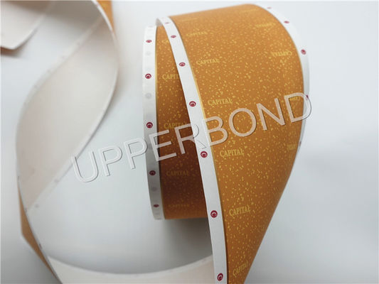 White Base Paper Yellow Cork Tipping Paper For Ciagratte Packer